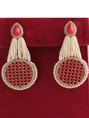 Saira Earrings-Red