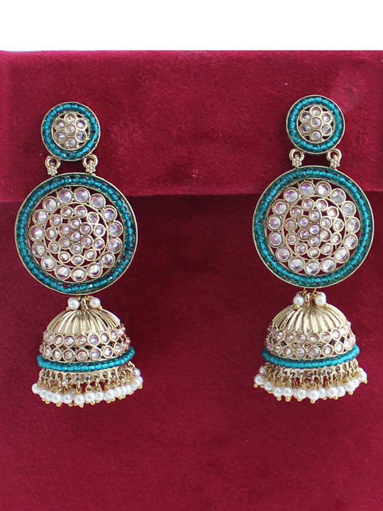 Jaanvi Earrings-Rama Green