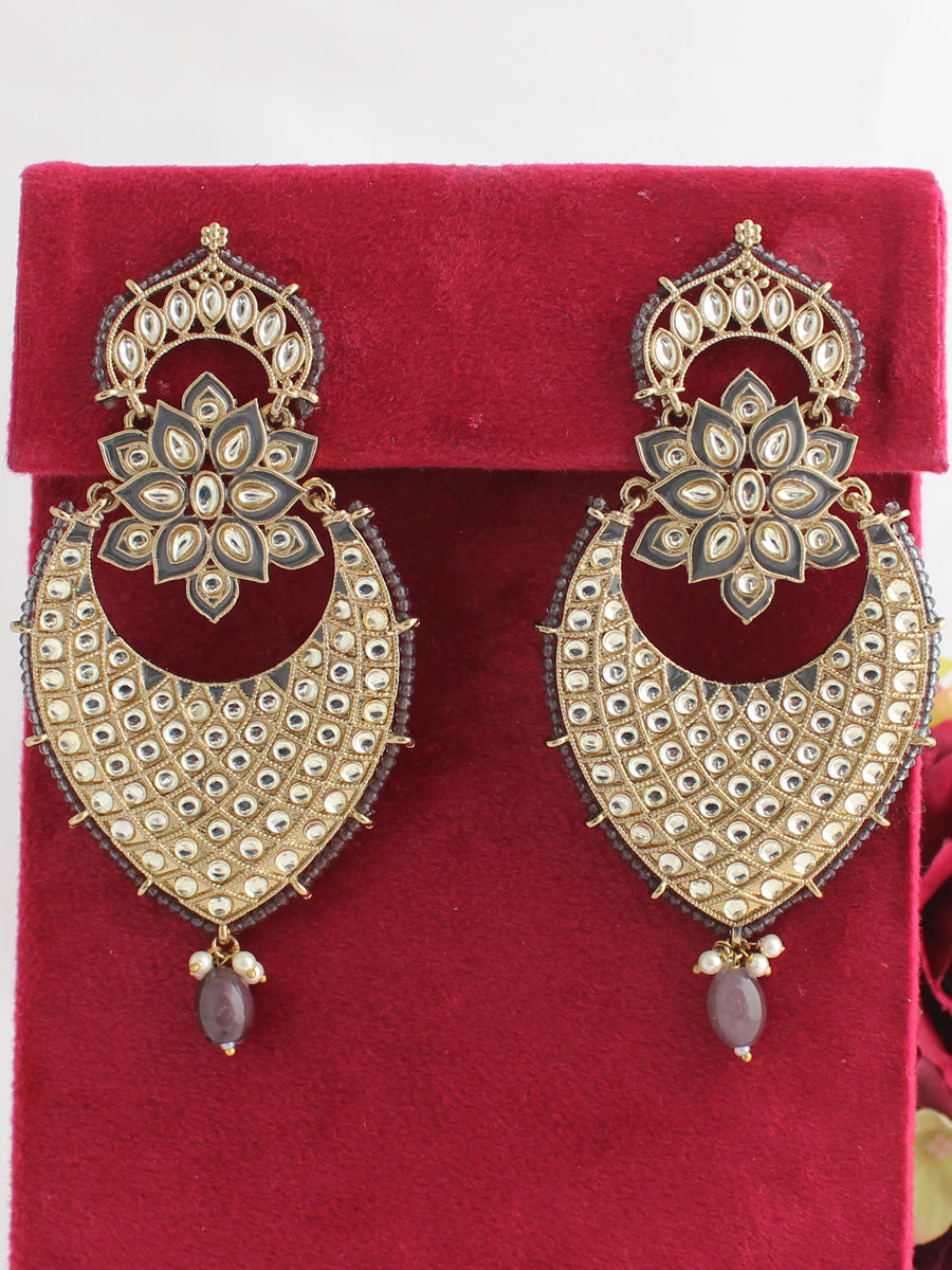 Arushka Earrings-Grey