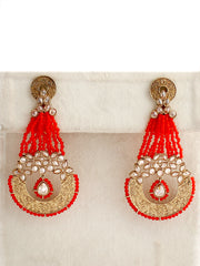 Shanaya Earrings-Orange