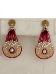 Shanaya Earrings-Hot Pink