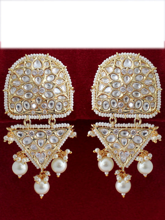 Dhruvi Earrings-White