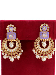 Tanushri Earrings-Purple