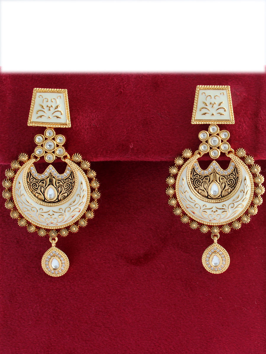 Nishtha Earrings--Ivory