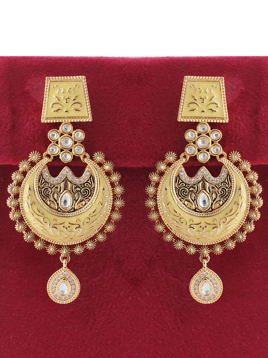 Nishtha Earrings-Yellow