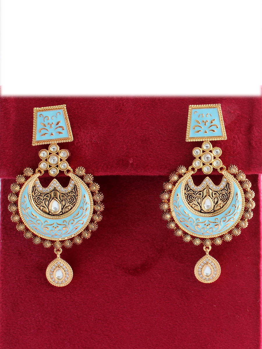 Nishtha Earrings-Turquoise