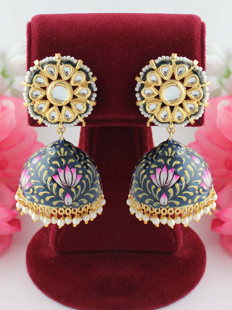 Tapsee Earrings-Blue