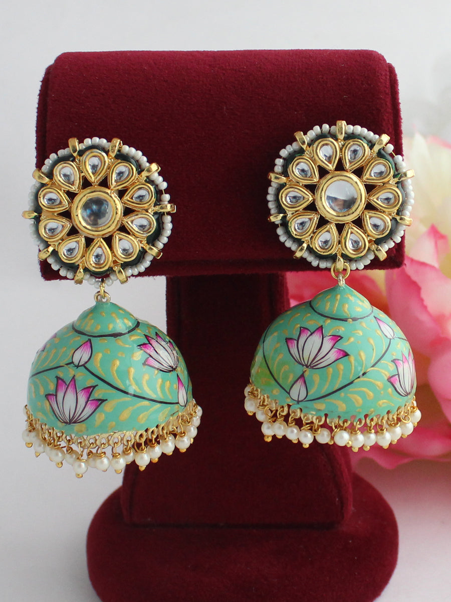 Tapsee Earrings-Mint Green