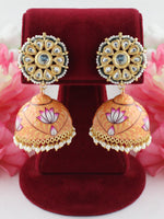 Tapsee Earrings--Peach