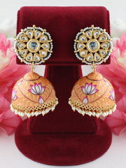 Tapsee Earrings--Peach