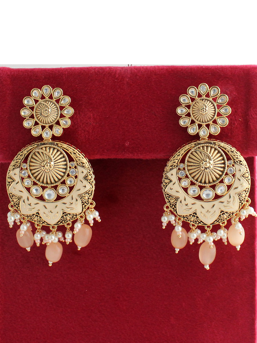 Vanya Earrings-Beige