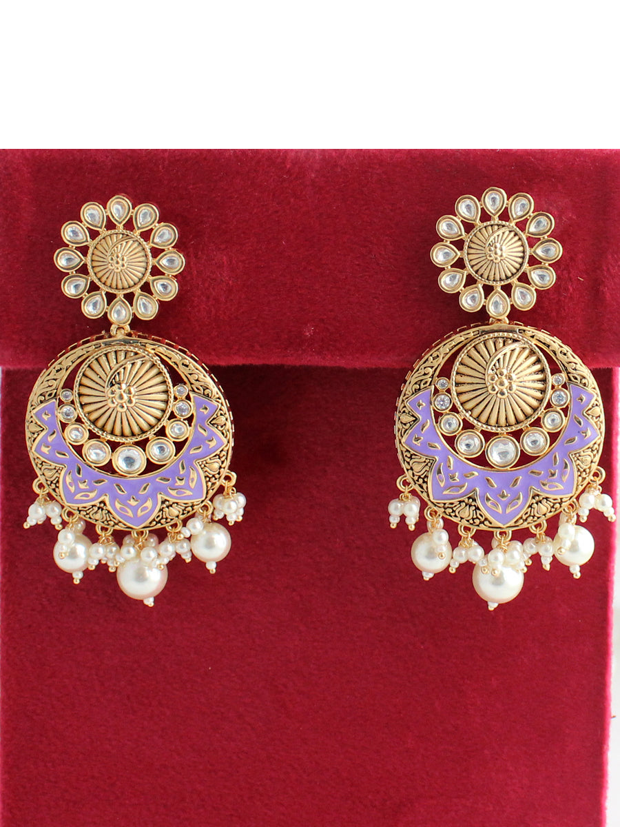 Vanya Earrings-Purple