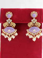 Aamna Earrings-Purple