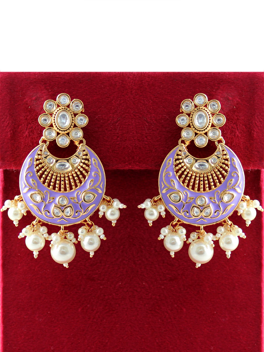 Vritee Earrings-Purple