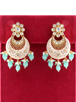 Vritee Earrings-Pastel Pink/turquoise