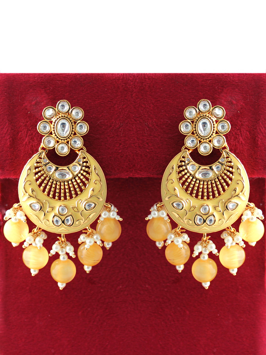 Vritee Earrings-Yellow