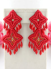 Amyra Earrings-Red
