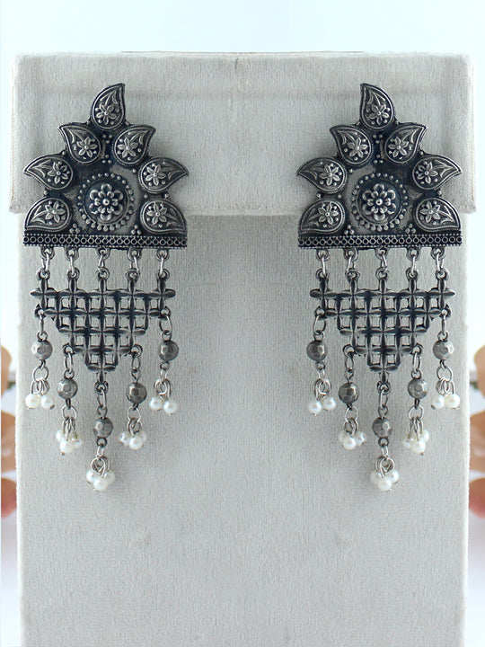 Binal Earrings-Antique Silver