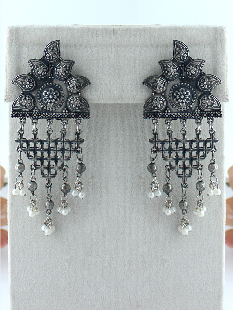 Binal Earrings-Antique Silver