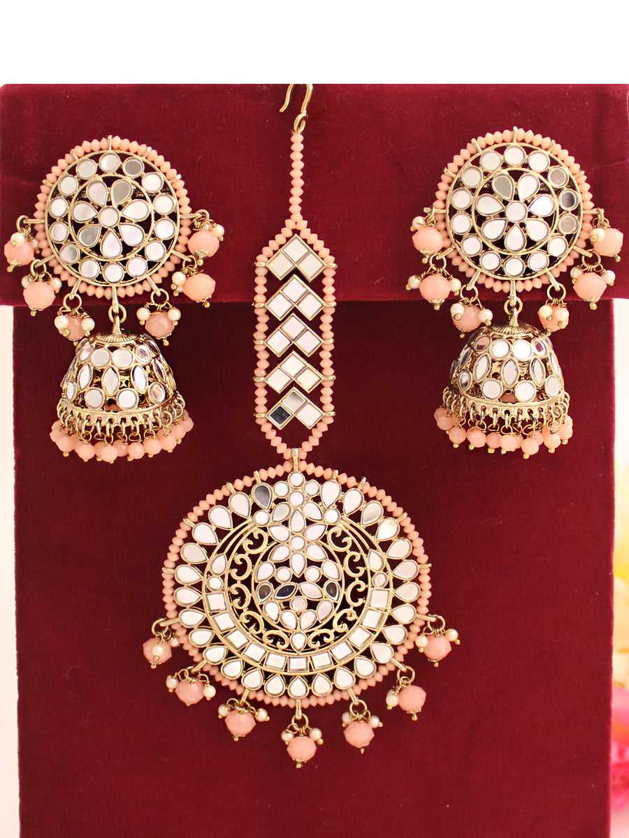 Indian Jewellery, American CZ Diamond Earrings and Tikka Set, Maang Tikka,  Earrings, Chandbali Earrings and Tikka, Pakistani Jewellery - Etsy