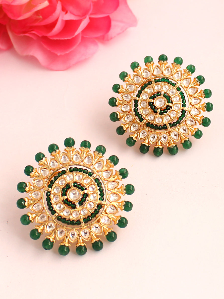 Gujrat Earrings-Green