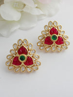 Sakshi Earrings-Hot Pink