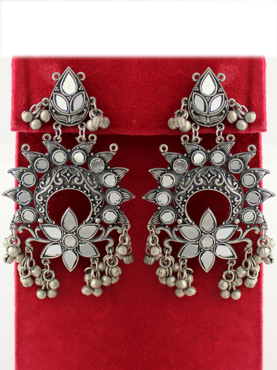 Yami Earrings-Antique Silver 