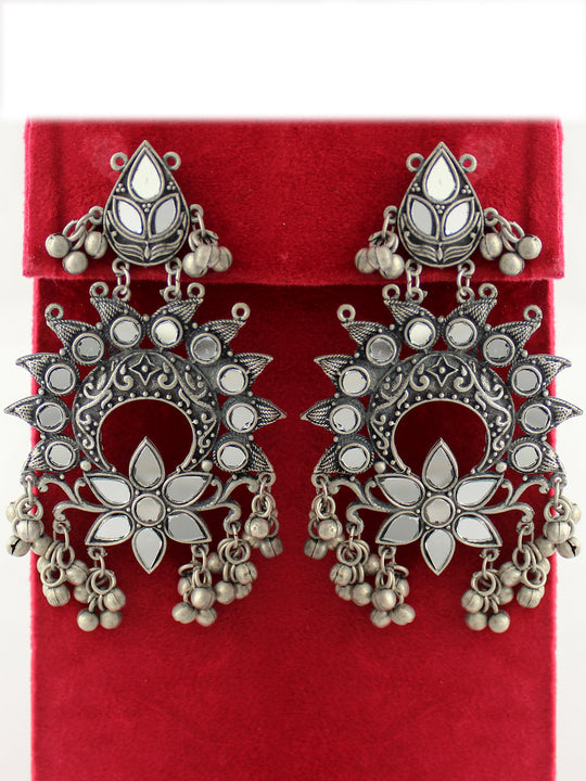 Yami Earrings-Antique Silver 
