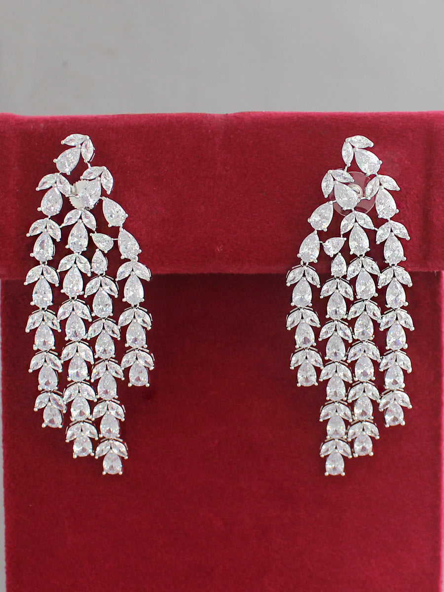 Amisha Earrings-Silver