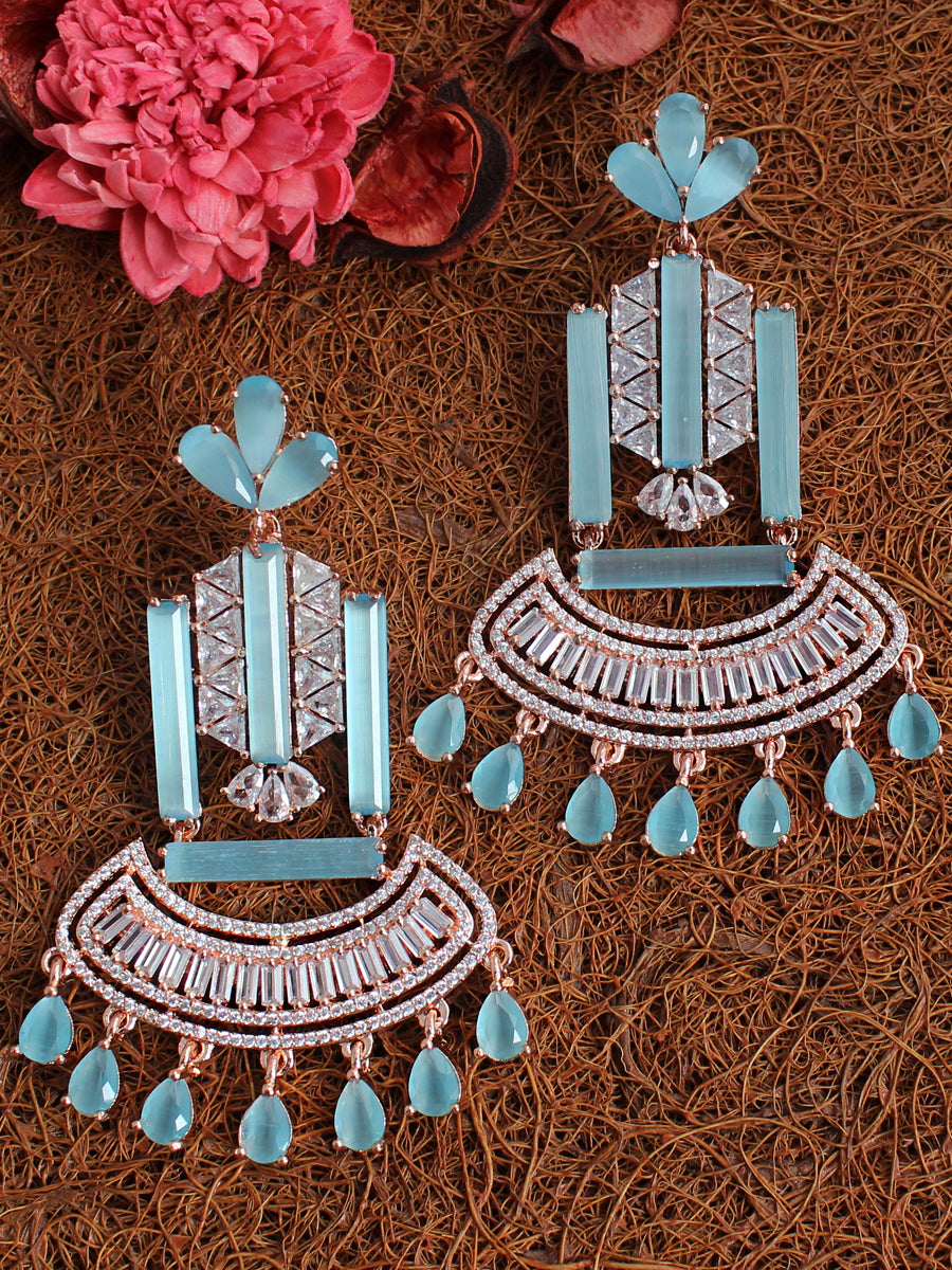 Elisha Earrings-Aqua