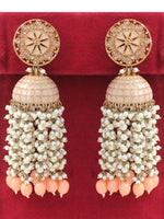 Heena Earrings-Peach