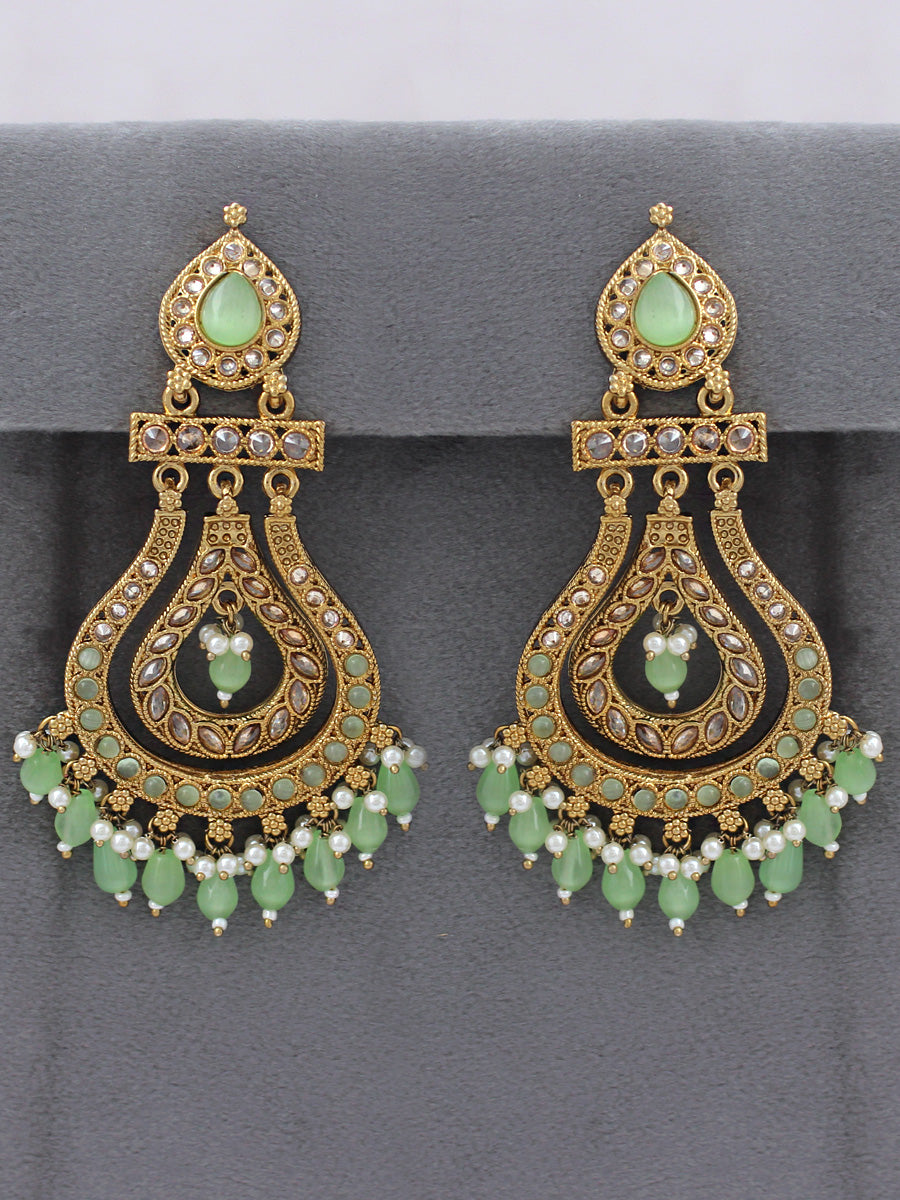 Shifa Earrings-Sage Green