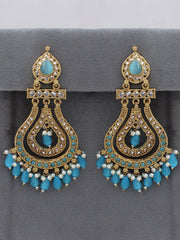 Shifa Earrings-Aqua