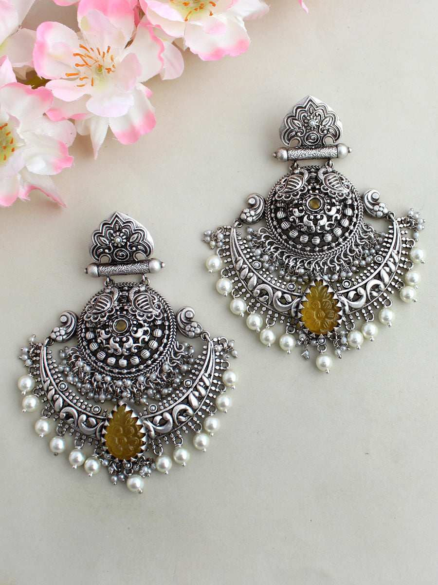 Surbhi Earrings-Yellow