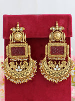Ashita Earrings-Ruby Pink