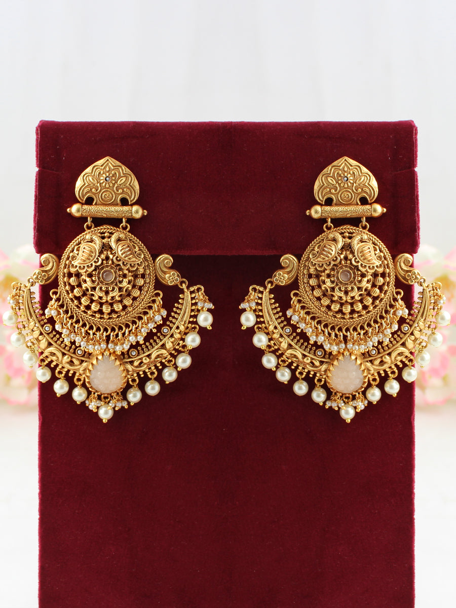 Surbhi Earrings-Peach