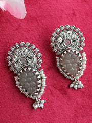 Shyla Earrings-Silver/Grey