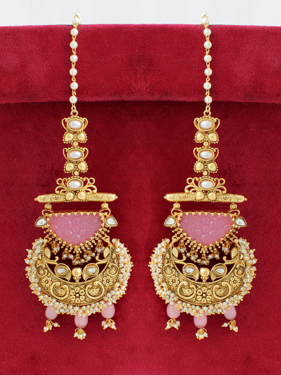 Sania Earrings-Pastel Pink