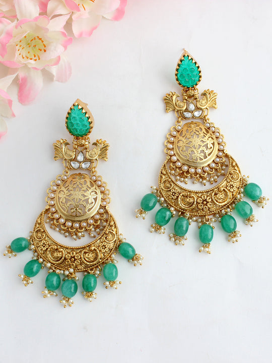 Ribha Earrings-Green