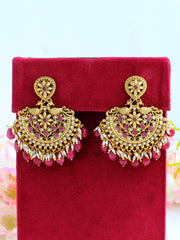 Anureet Earrings-Ruby