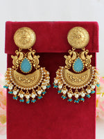 Charvi Earrings-Aqua