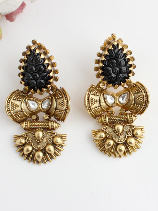 Shipra Earrings-Black