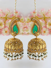 Aishwarya Earrings-Green