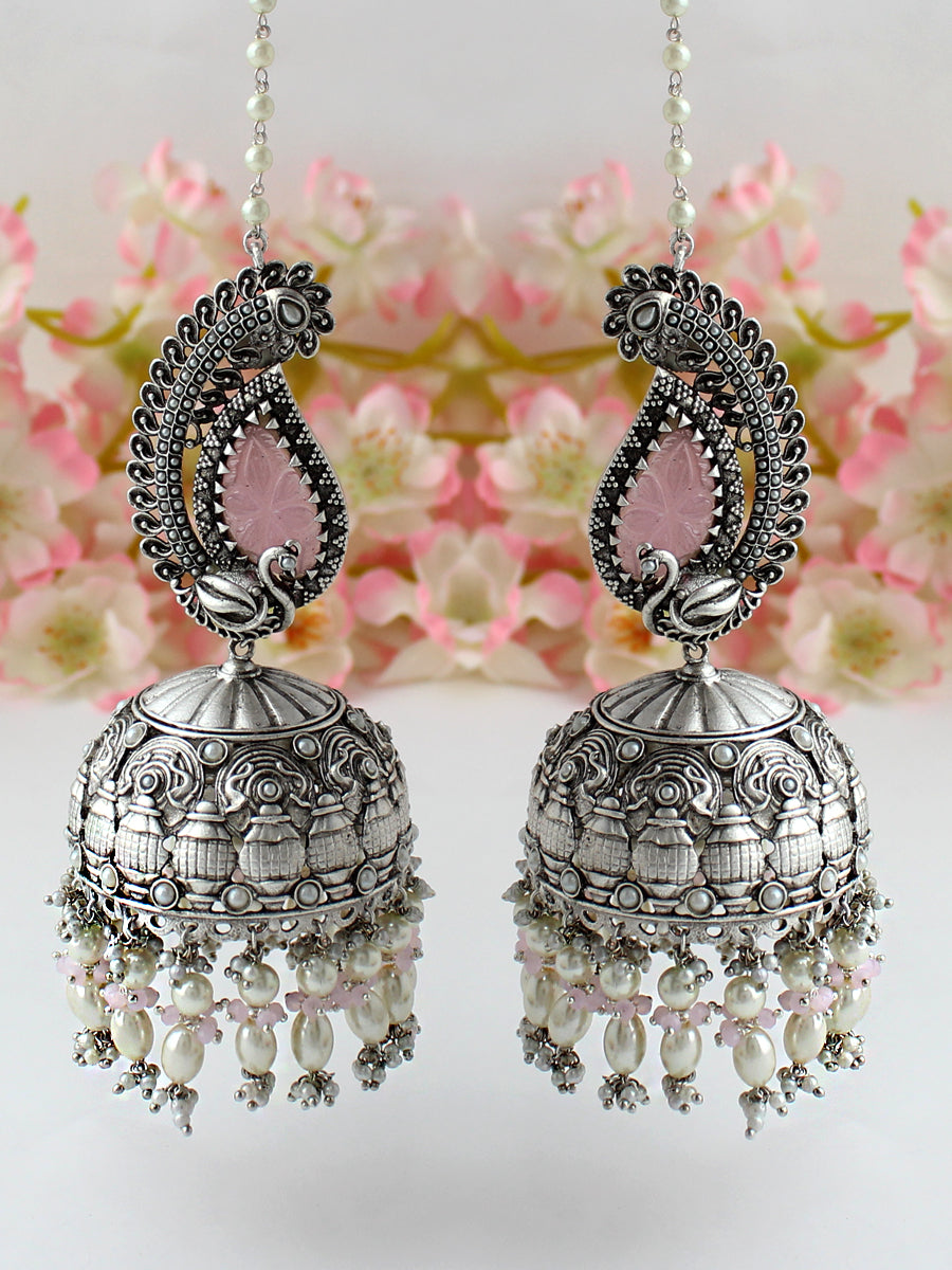 Aishwarya Earrings-Pastel Pink