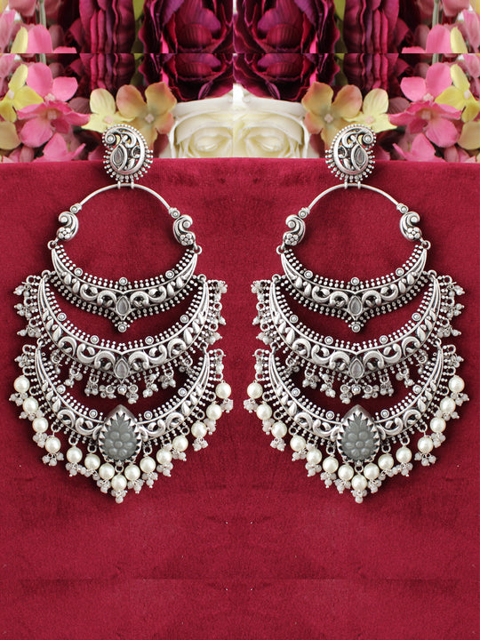 Vishali Earrings-Grey