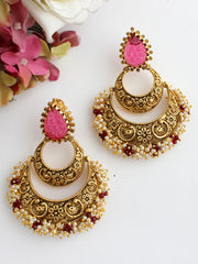 Shiza Earrings-Hot Pink