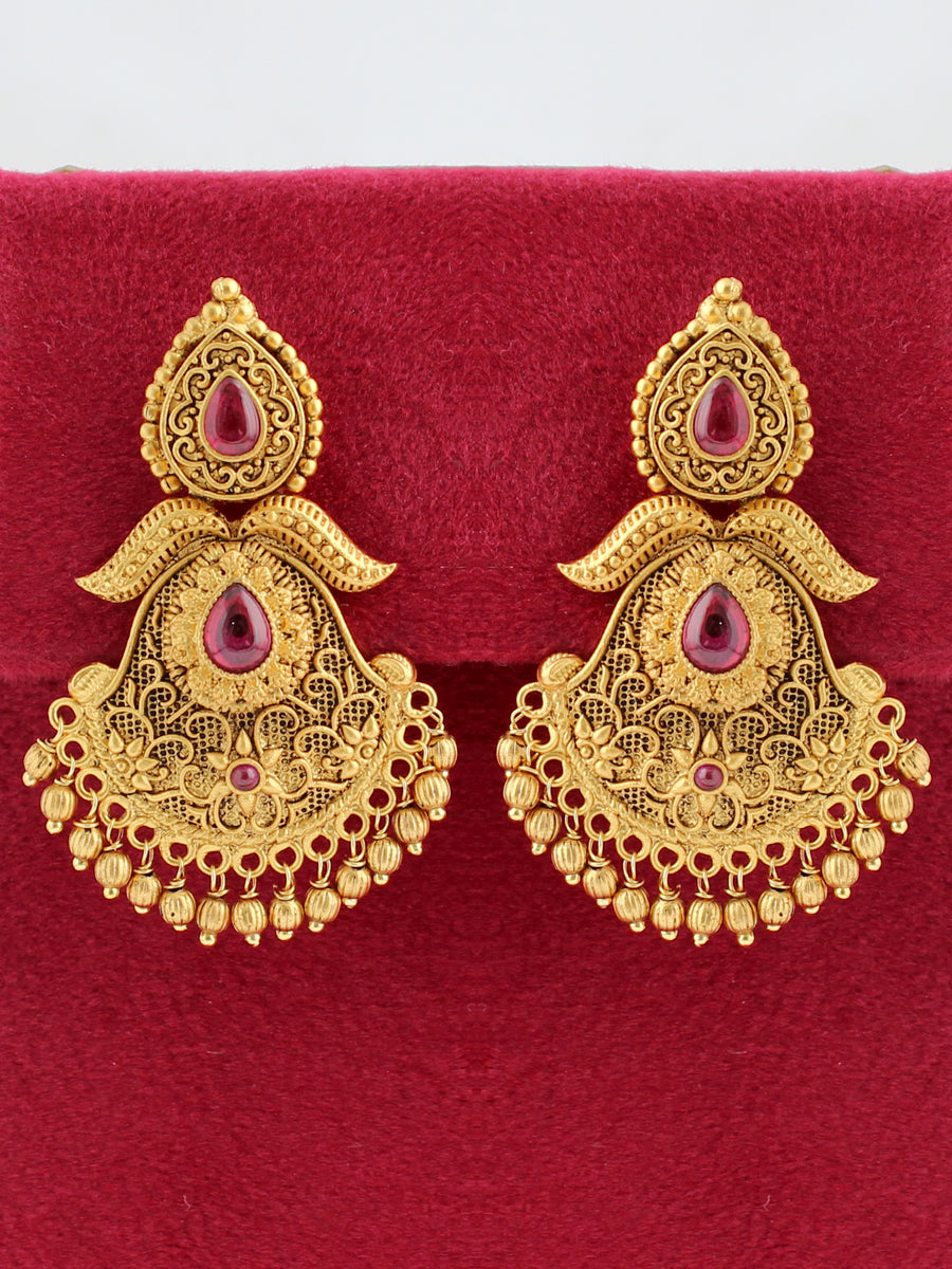 Jyotika Earrings hot pink