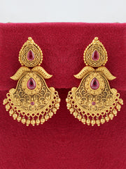 Jyotika Earrings hot pink