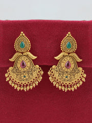 Jyotika Earrings pink green