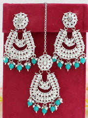 Avika Mirror Earrings & Tikka